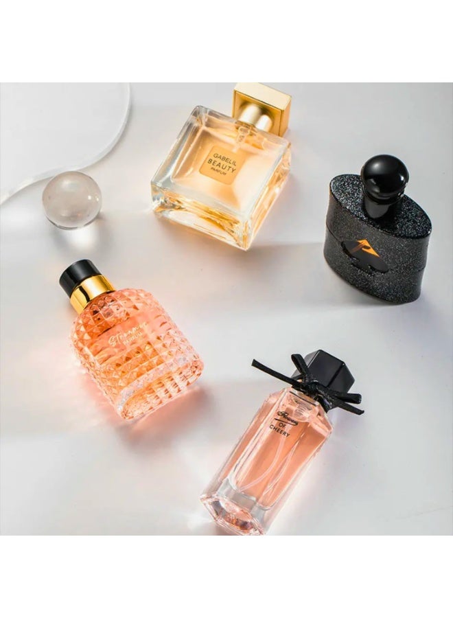 الإيمان بالعاطفة طقم هدايا عطور للنساء، 4 قطع، طقم عطور هدية لعيد الحب لها، عطر زهور عطري طويل الأمد، طقم عطور للنساء للمواعيد، عيد ميلاد، هدية لصديقة، أو دو بارفان للنساء - Image 3